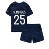Baby Fußballbekleidung Paris Saint-Germain Nuno Mendes #25 Heimtrikot 2022-23 Kurzarm (+ kurze hosen)